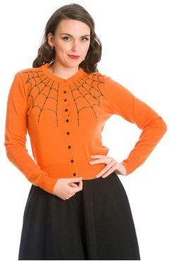 Banned Under Her Spell Cardigan In Orange