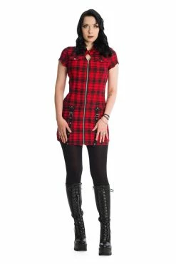 Banned Tartan Nights Mini Dress In Red Tartan 15 Banned Tartan Nights Mini Dress In Red Tartan -Collectif Shop 1625754301DR16447RED 0194 560x