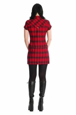 Banned Tartan Nights Mini Dress In Red Tartan 17 Banned Tartan Nights Mini Dress In Red Tartan -Collectif Shop 1625754301DR16447RED 0199 560x