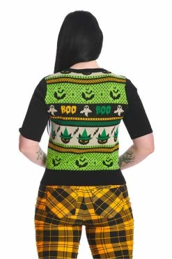 Banned Spooky Boo Top Halloween -Collectif Shop 1642525658JP57103BLK3873 560x