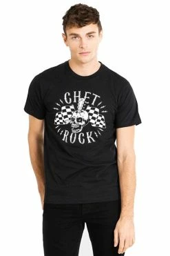Chet Rock/ Hell Bunny Guitar Head Short Sleeve T-Shirt