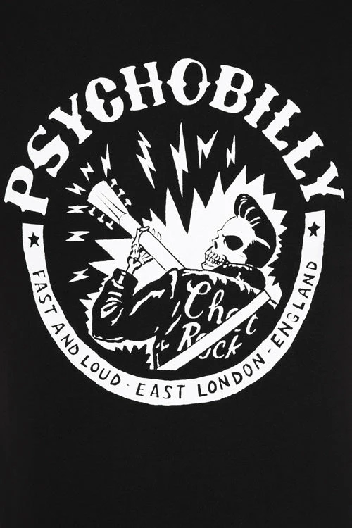 Chet Rock/ Hell Bunny Psychobilly Short Sleeve T-Shirt 4 Chet Rock/ Hell Bunny Psychobilly Short Sleeve T-Shirt - Image 4