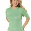 Timeless London Daisy Knit Top In Mint - I'm Eco-Friendly!