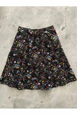 Retrolicious A-Line Skirt In Science Print