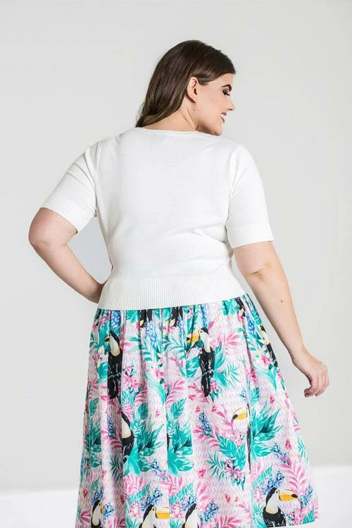 Hell Bunny Wendi Cardigan In Ivory 3 Hell Bunny Wendi Cardigan In Ivory - Image 3