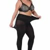 Pamela Mann Hosiery Curvy Super-Stretch 90 Denier Tights In Black