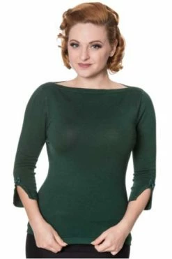 Banned Addicted Sweater In Forest Green
