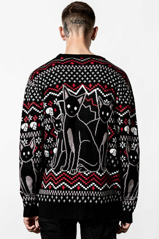 Killstar Catmas Knit Sweater 5 Killstar Catmas Knit Sweater - Image 5