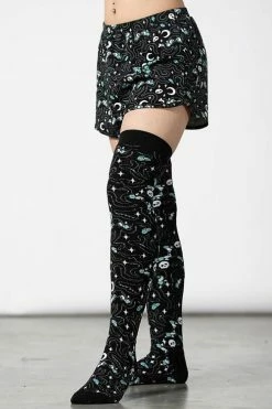 Killstar Cthulhu Knee-High Socks In Black Octopus