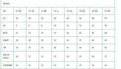 Timeless London Destiny Playsuit -Collectif Shop Chart Inches 560x