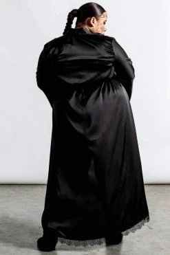 Killstar Deadly Daze Black Satin Robe With Lace Trims Sexy Femme Fatale 17 Killstar Deadly Daze Black Satin Robe With Lace Trims Sexy Femme Fatale -Collectif Shop DEADLY DAZE SATIN ROBE PLUS D x1600 22293177 92c6 4d07 a48d 805c1d7326e6 560x