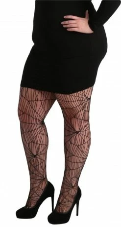 Pamela Mann Hosiery Fishnet Web Tights In Black 11 Pamela Mann Hosiery Fishnet Web Tights In Black -Collectif Shop Fishnet Web Plus Blk 560x