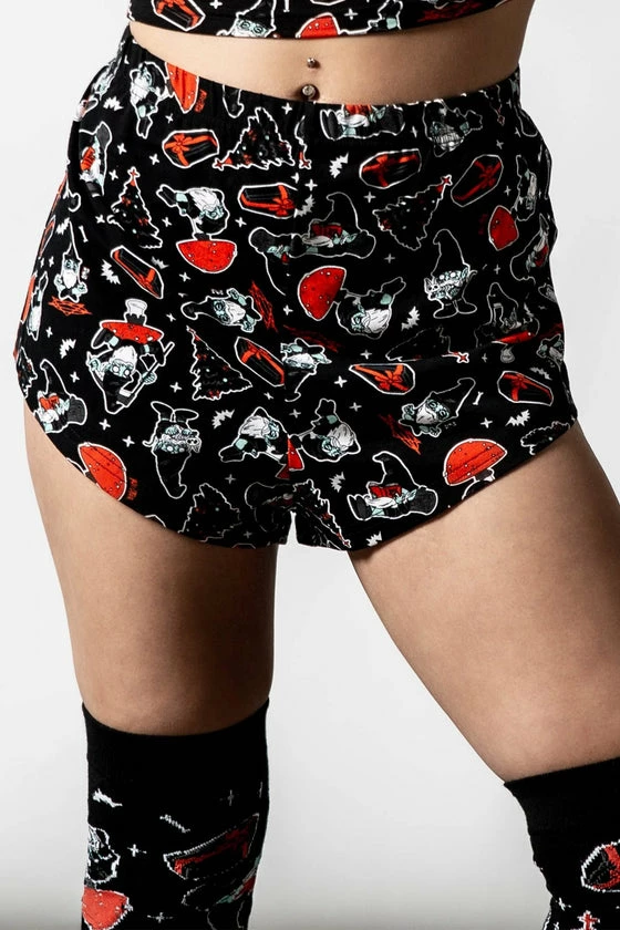 Killstar Gnomies PJ Shorts Christmas 2 Killstar Gnomies PJ Shorts Christmas - Image 2
