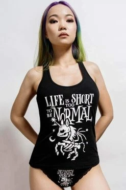 Killstar Gothicorn Longline Vest Unicorn Life Is Too Short To Be Normal