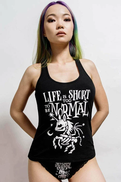 Killstar Gothicorn Longline Vest Unicorn Life Is Too Short To Be Normal 1 Killstar Gothicorn Longline Vest Unicorn Life Is Too Short To Be Normal