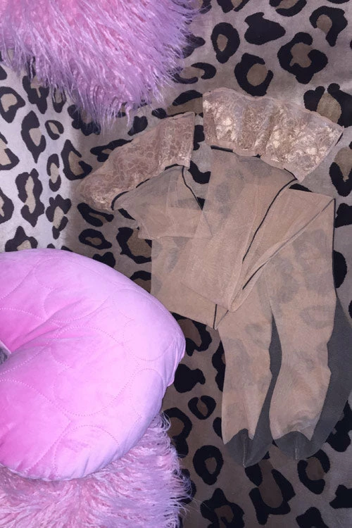 Pamela Mann Hosiery Pamela Mann Curvy Super-Stretch Jive Seamed Stay-up Stockings In Nude/Black With Nude Tops 3 Pamela Mann Hosiery Pamela Mann Curvy Super-Stretch Jive Seamed Stay-up Stockings In Nude/Black With Nude Tops - Image 3