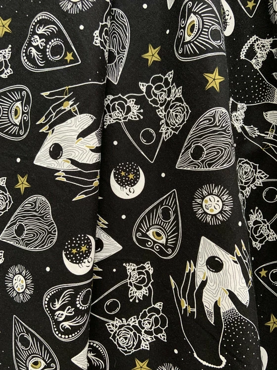 Retrolicious Vintage Dress In Ouija Halloween Print 4 Retrolicious Vintage Dress In Ouija Halloween Print - Image 4