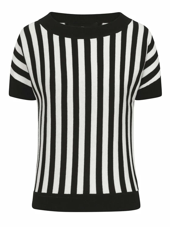 Collectif Joy Knit Top In Beetle Stripe 6 Collectif Joy Knit Top In Beetle Stripe - Image 6