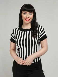 Collectif Joy Knit Top In Beetle Stripe 10 Collectif Joy Knit Top In Beetle Stripe -Collectif Shop Joy Beetle RF 560x