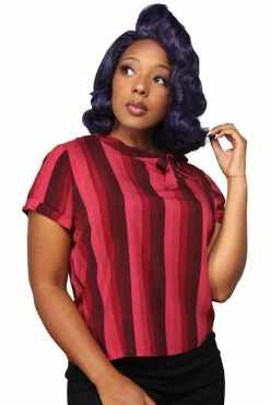Collectif Nicola Top In Midnight Stripe