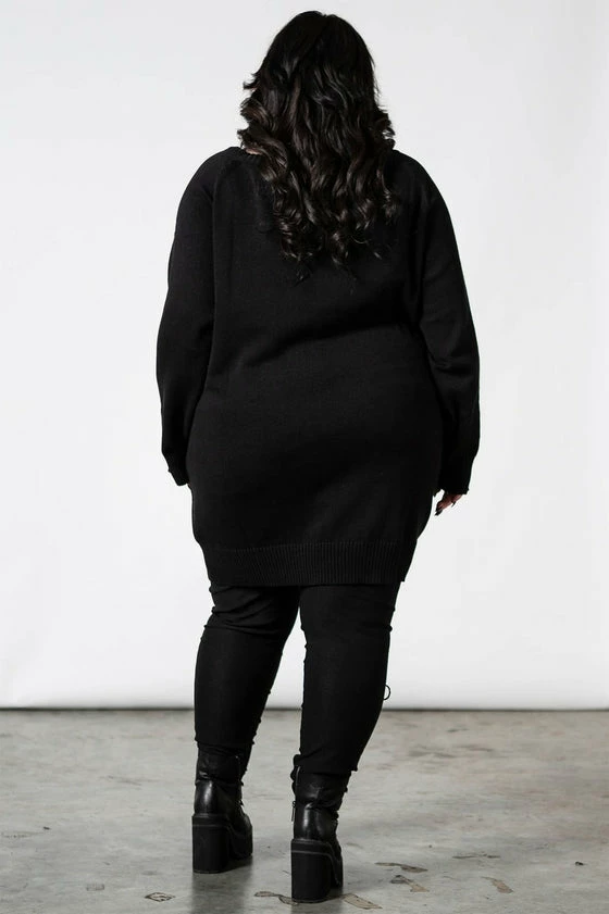 Killstar Purr Magic Knit Sweater Cat Print 6 Killstar Purr Magic Knit Sweater Cat Print - Image 6