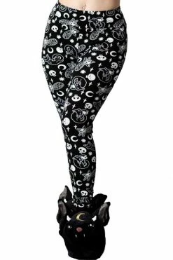 Killstar Purr Off Lounge Leggings Cat Print!