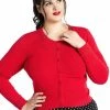 Hell Bunny Paloma Cardigan In Red
