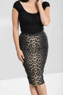 Hell Bunny Panthera Stretchy Pencil Skirt -Collectif Shop PantheraPencilSkirt CUR e1ba37e9 0881 428e 8044 eefcb453c83c 560x