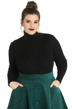 Hell Bunny Spiros Top In Black