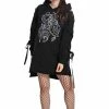 Hell Bunny Medusa Oversized Hoodie Dress Loungewear Collection