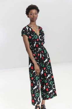 Hell Bunny Good Fortune Jumpsuit -Collectif Shop hlb50169 good luck jumpsuit black 02 7 560x