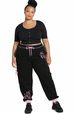 Hell Bunny Star Catcher Joggers Trackies Pink Unicorn