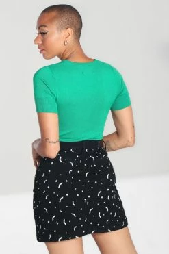 Hell Bunny Bat Top In Green 11 Hell Bunny Bat Top In Green -Collectif Shop hlb60103 bat top green 03 560x