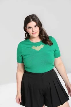 Hell Bunny Bat Top In Green 12 Hell Bunny Bat Top In Green -Collectif Shop hlb60103p bat top green 01 2 560x