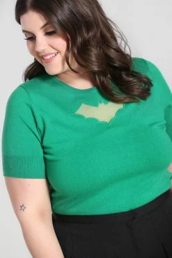Hell Bunny Bat Top In Green 13 Hell Bunny Bat Top In Green -Collectif Shop hlb60103p bat top green 02 2 560x