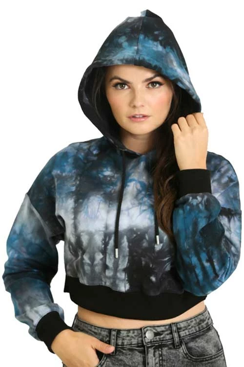 Hell Bunny Lost Cropped Hoodie 1 Hell Bunny Lost Cropped Hoodie