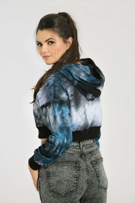 Hell Bunny Lost Cropped Hoodie 5 Hell Bunny Lost Cropped Hoodie - Image 5