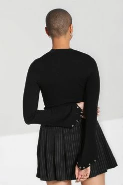 Hell Bunny Piper Top With Statement Lacing And Eyelets 15 Hell Bunny Piper Top With Statement Lacing And Eyelets -Collectif Shop hlb60200 piper jumper blk 03 1 1 560x