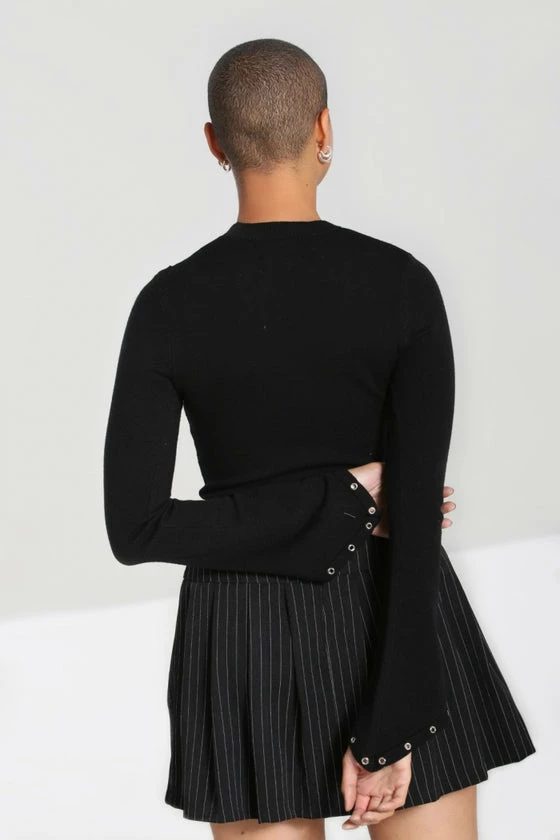 Hell Bunny Piper Top With Statement Lacing And Eyelets 4 Hell Bunny Piper Top With Statement Lacing And Eyelets - Image 4